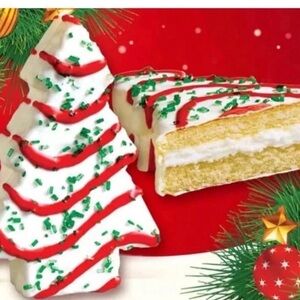 New! Little Debbie Christmas Tree Cakes Snacks 2 boxes